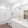Large bathroom with soaking tub